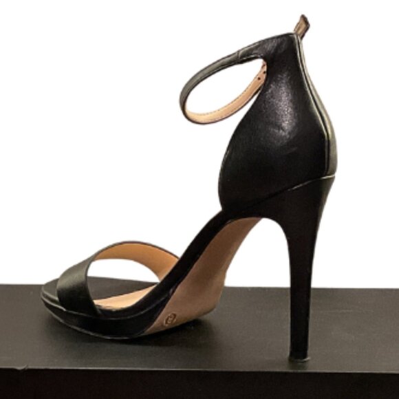 MM by Michael Shannon Black Ankle Strap Stiletto Heels | Size 8 - Picture 2 of 4